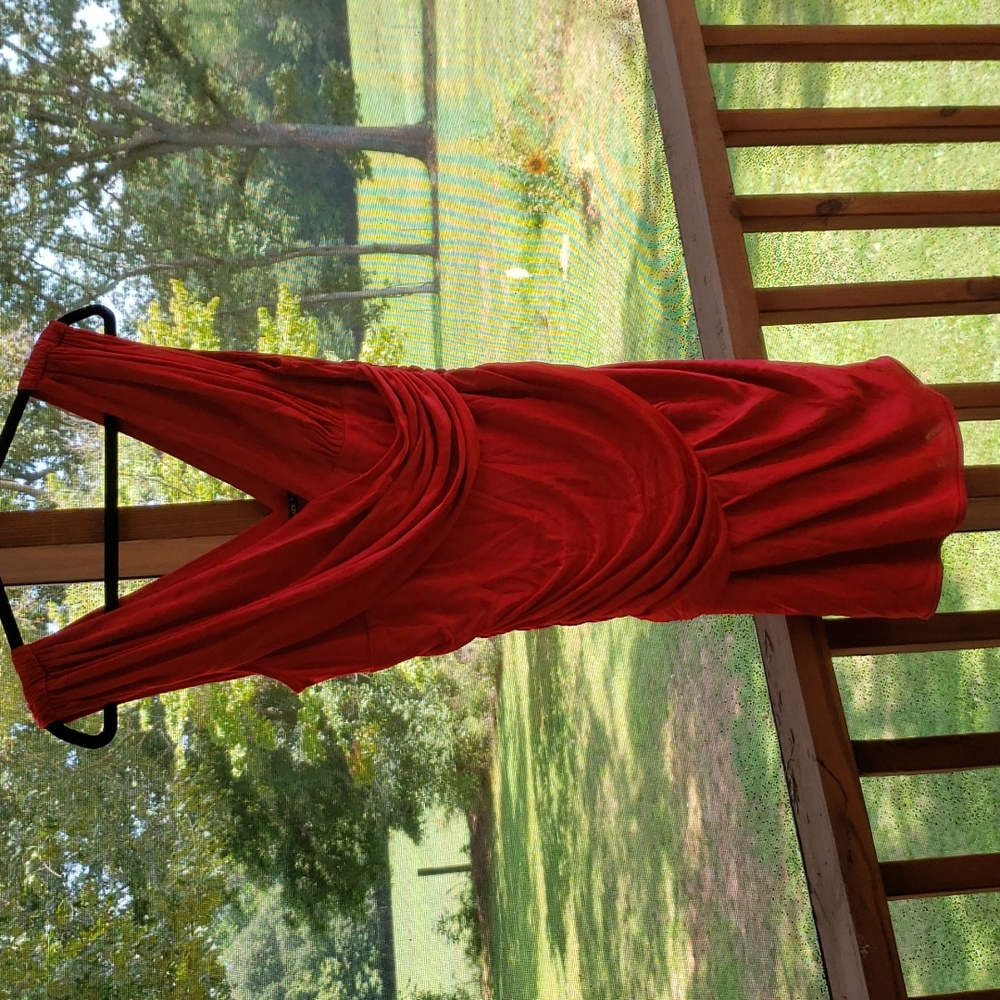 COPY - Black Halo red dress